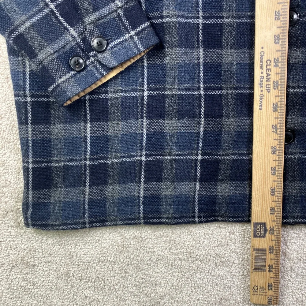 NEW Todd Snyder Wool Lowland Men's 2XL Work Shirt Jacket Shacket Navy Plaid $348